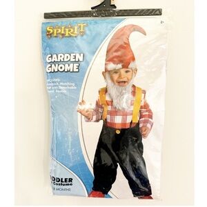 Spirit Garden Gnome Toddler Costume - Red, White, and Black